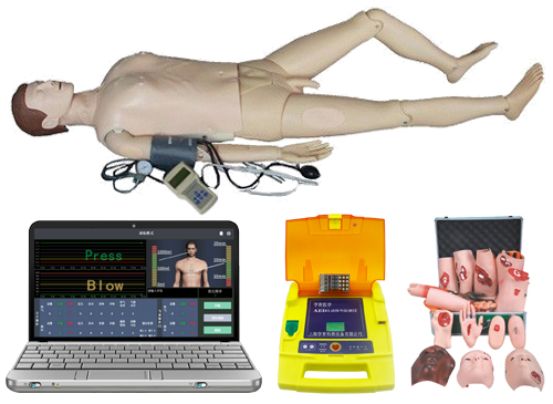 高级多功能计算机控制心肺复苏模拟人（无线版-心肺复苏、血压测量、AED除颤、基础护理、创伤）