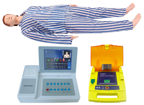 高级多功能心肺复苏模拟人（心肺复苏、血压测量、AED除颤、基础护理-8英寸触摸屏无线版）