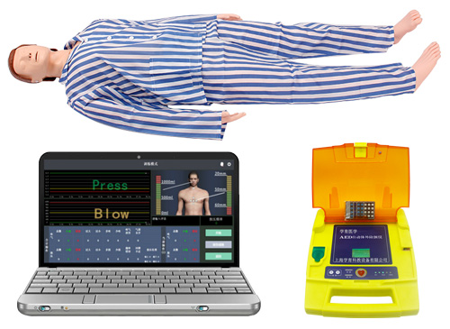 高级多功能心肺复苏模拟人（心肺复苏、血压测量、AED除颤、基础护理-计算机控制无线版）